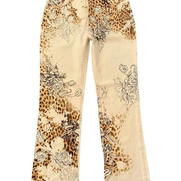 Roberto Cavalli | Jeans | Leopard And Floral Print  display picture 1